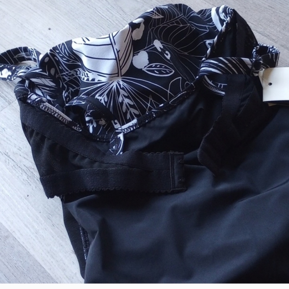 Gottex black and white tropical one piece swimsuit - Picture 10 of 13